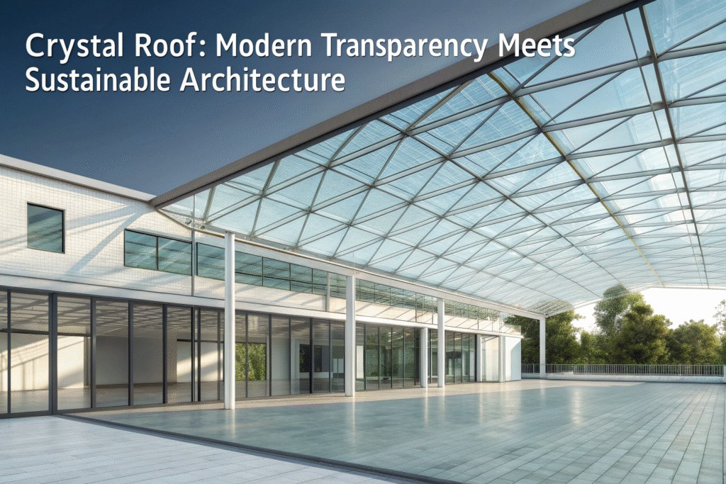 Crystal Roof: Modern Transparency Meets Sustainable Architecture