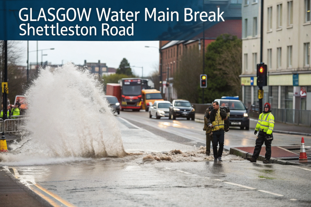 Glasgow Water Main Break Shettleston Road: Full Overview