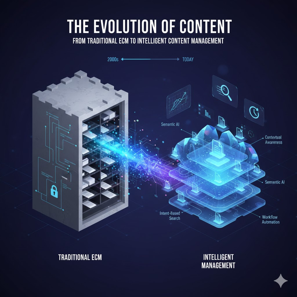 The Evolution of Content: Moving from Traditional ECM to Intelligent Content Management