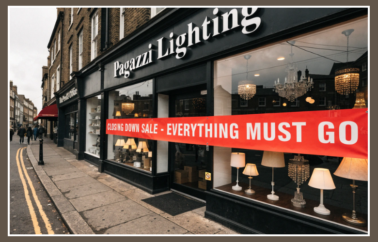 Pagazzi Lighting Administration UK Store Closures and Company Update